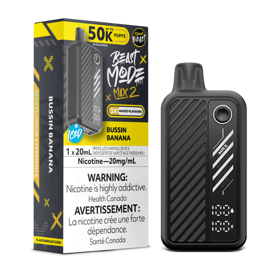 Flavour Beast Beast Mode Max 2 50K Disposable Vape [ONTARIO] - Bussin Banana