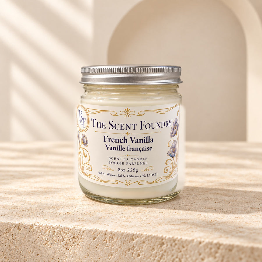 The Scent Foundry French Vanilla hand-poured 8 oz candle