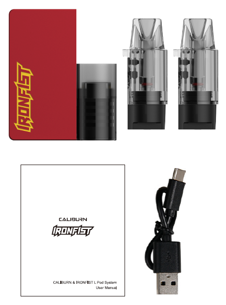 UWELL Caliburn Ironfist L Kit (Clearance) Vapours Canada UWELL Caliburn Ironfist L Kit (Clearance) Vapours Canada
